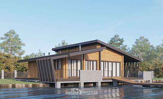 100-007-П Проект бани из дерева Тюмень | Проекты домов от House Expert