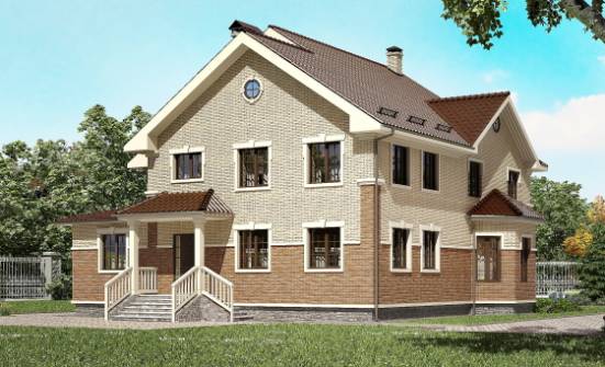 300-004-Л Проект двухэтажного дома, просторный загородный дом из керамзитобетонных блоков Тюмень | Проекты домов от House Expert