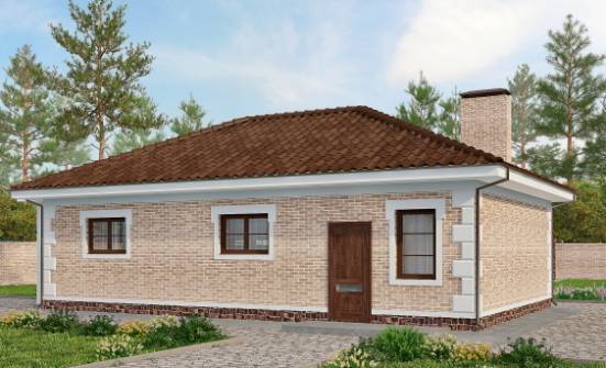 070-005-П Проект гаража из кирпича Ялуторовск | Проекты домов от House Expert