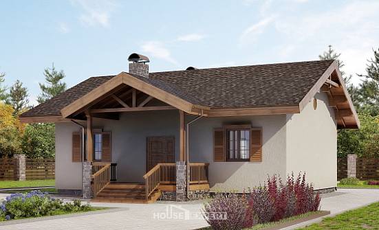 090-002-Л Проект одноэтажного дома, бюджетный коттедж из кирпича Заводоуковск | Проекты домов от House Expert