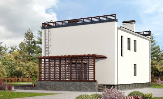 215-002-П Проект двухэтажного дома, уютный дом из твинблока Тюмень | Проекты домов от House Expert