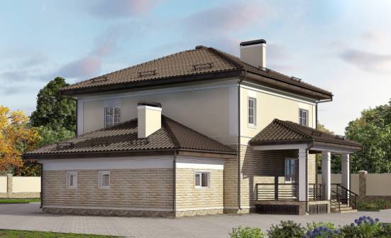 220-007-П Проект двухэтажного дома, гараж, уютный домик из кирпича Заводоуковск | Проекты домов от House Expert
