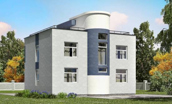 180-005-П Проект двухэтажного дома, современный загородный дом из керамзитобетонных блоков Ишим | Проекты домов от House Expert