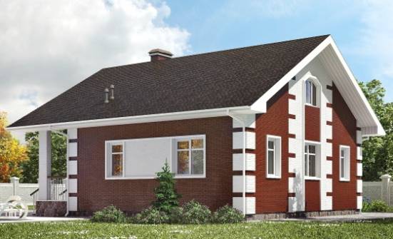 115-001-П Проект двухэтажного дома с мансардой, доступный домик из поризованных блоков Заводоуковск | Проекты домов от House Expert