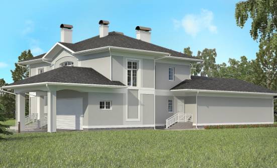 360-001-П Проект двухэтажного дома, гараж, просторный загородный дом из кирпича Ишим | Проекты домов от House Expert