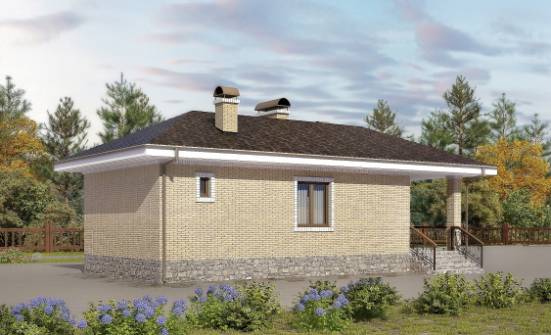 040-002-П Проект бани из бризолита Тюмень | Проекты одноэтажных домов от House Expert