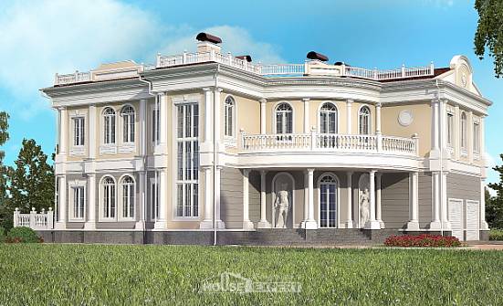 505-001-П Проект двухэтажного дома, гараж, уютный коттедж из теплоблока Заводоуковск | Проекты домов от House Expert