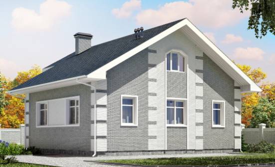 115-001-Л Проект двухэтажного дома с мансардой, современный дом из арболита Ялуторовск | Проекты домов от House Expert