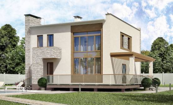 185-001-П Проект двухэтажного дома, классический загородный дом из арболита Ялуторовск | Проекты домов от House Expert