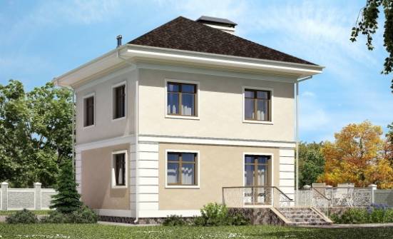 090-003-Л Проект двухэтажного дома, бюджетный загородный дом из арболита Тобольск | Проекты домов от House Expert