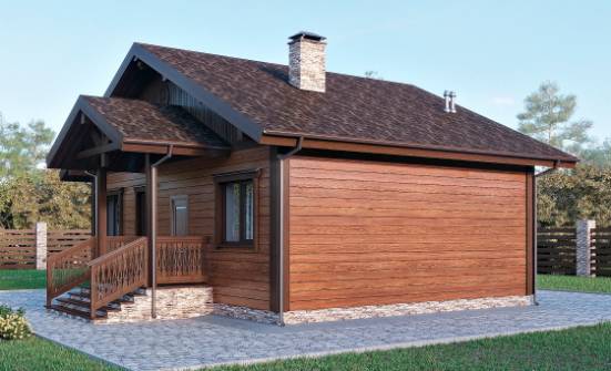 065-001-П Проект бани из теплоблока Заводоуковск | Проекты одноэтажных домов от House Expert