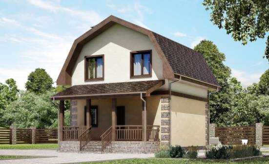070-004-П Проект двухэтажного дома мансардой, современный коттедж из газосиликатных блоков Заводоуковск | Проекты домов от House Expert