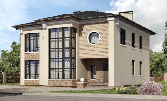 300-005-Л Проект двухэтажного дома, большой дом из кирпича Ялуторовск | Проекты домов от House Expert