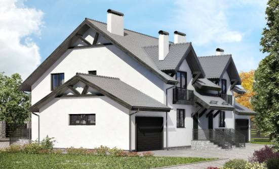 290-003-П Проект двухэтажного дома мансардой, просторный домик из газосиликатных блоков Ялуторовск | Проекты домов от House Expert