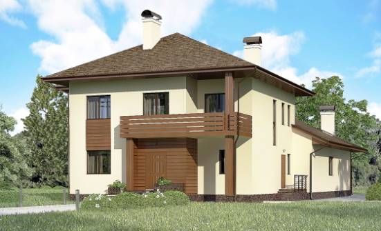 300-001-П Проект двухэтажного дома, просторный домик из кирпича Ялуторовск | Проекты домов от House Expert