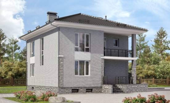 275-004-П Проект трехэтажного дома, гараж, огромный загородный дом из кирпича Ишим | Проекты домов от House Expert