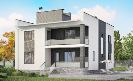 225-001-П Проект двухэтажного дома, современный домик из арболита Ишим | Проекты домов от House Expert