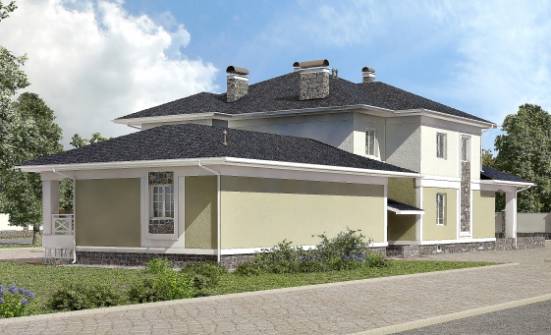 620-001-Л Проект трехэтажного дома, гараж, огромный домик из пеноблока Тюмень | Проекты домов от House Expert