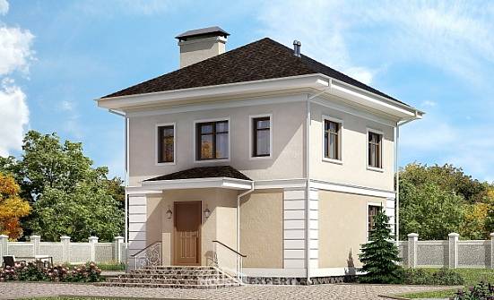 090-003-Л Проект двухэтажного дома, бюджетный загородный дом из арболита Тобольск | Проекты домов от House Expert