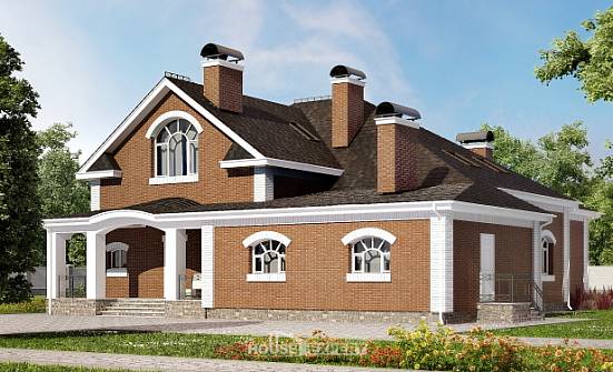 400-003-П Проект двухэтажного дома мансардой, современный домик из арболита Ишим | Проекты домов от House Expert