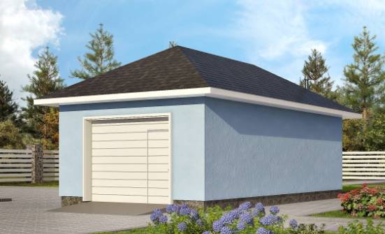040-001-Л Проект гаража из керамзитобетонных блоков Тобольск | Проекты домов от House Expert