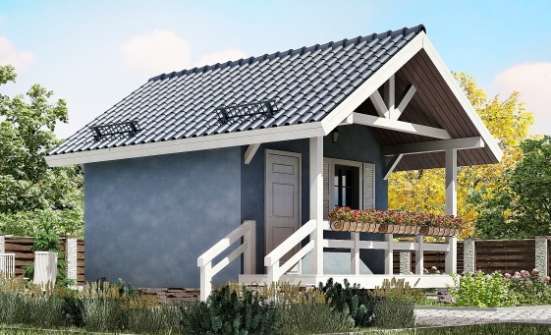 020-001-Л Проект одноэтажного дома, скромный загородный дом из дерева Тобольск | Проекты домов от House Expert