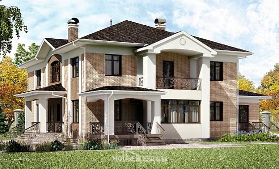 520-001-П Проект трехэтажного дома, огромный домик из керамзитобетонных блоков Ялуторовск | Проекты домов от House Expert