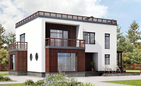 215-002-П Проект двухэтажного дома, уютный дом из твинблока Тюмень | Проекты домов от House Expert