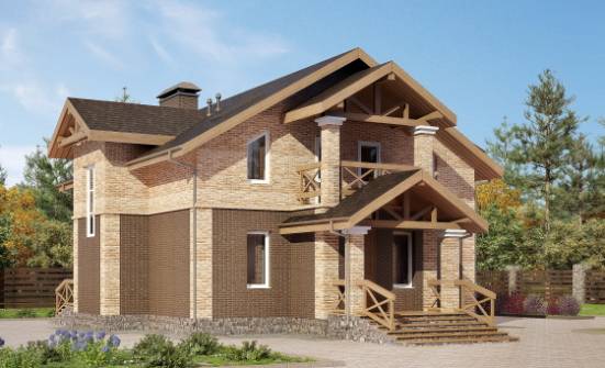 160-014-П Проект двухэтажного дома, скромный дом из блока Тобольск | Проекты домов от House Expert