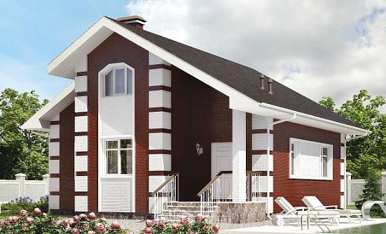 115-001-П Проект двухэтажного дома с мансардой, доступный домик из поризованных блоков Заводоуковск | Проекты домов от House Expert
