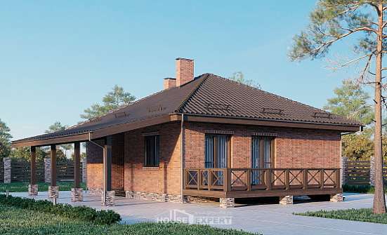 070-006-Л Проект одноэтажного дома, бюджетный коттедж из газосиликатных блоков Ялуторовск | Проекты домов от House Expert