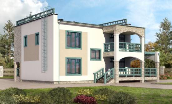 150-010-П Проект двухэтажного дома, компактный домик из кирпича Тобольск | Проекты домов от House Expert