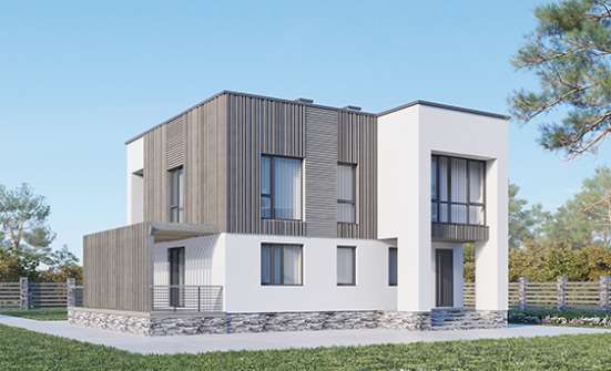 150-017-П Проект двухэтажного дома, экономичный домик из теплоблока Заводоуковск | Проекты домов от House Expert