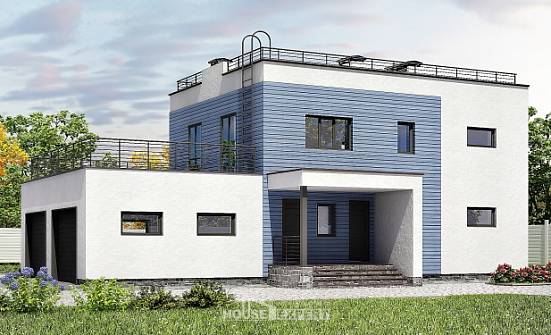 180-012-Л Проект двухэтажного дома, гараж, уютный коттедж из кирпича Заводоуковск | Проекты домов от House Expert