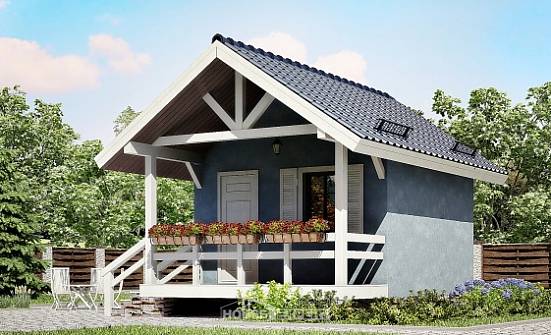 020-001-Л Проект одноэтажного дома, скромный загородный дом из дерева Тобольск | Проекты домов от House Expert