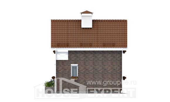 045-001-Л Проект двухэтажного дома с мансардой, доступный коттедж из арболита Заводоуковск, House Expert