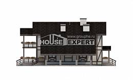 250-002-Л Проект двухэтажного дома с мансардным этажом, гараж, классический загородный дом из кирпича Тюмень, House Expert
