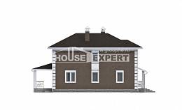 185-002-П Проект двухэтажного дома, красивый домик из блока Тюмень, House Expert