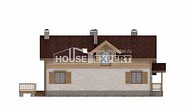165-002-П Проект двухэтажного дома мансардой, гараж, красивый загородный дом из поризованных блоков Заводоуковск, House Expert