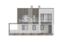150-017-П Проект двухэтажного дома, бюджетный домик из керамзитобетонных блоков Ишим, House Expert