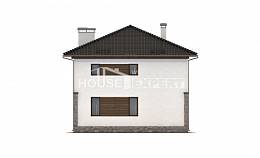 170-005-П Проект двухэтажного дома, компактный загородный дом из арболита Тобольск, House Expert