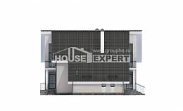 200-007-Л Проект двухэтажного дома мансардой, гараж, современный загородный дом из поризованных блоков Тобольск, House Expert