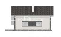 190-008-П Проект двухэтажного дома с мансардой и гаражом, классический домик из газосиликатных блоков Ялуторовск, House Expert
