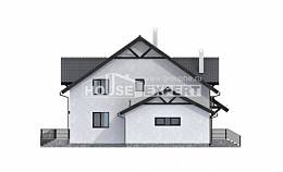 290-003-П Проект двухэтажного дома с мансардой, современный загородный дом из поризованных блоков Ялуторовск, House Expert