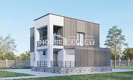 150-017-П Проект двухэтажного дома, экономичный загородный дом из арболита Ишим, House Expert