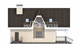 125-001-Л Проект двухэтажного дома мансардный этаж, доступный коттедж из твинблока Заводоуковск, House Expert