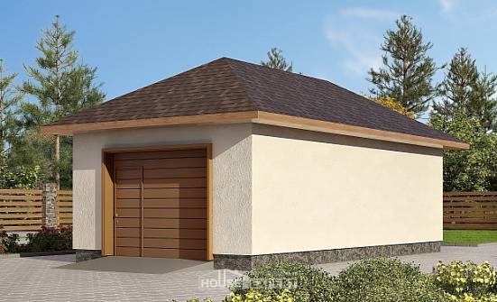 040-001-П Проект гаража из поризованных блоков Тобольск | Проекты домов от House Expert
