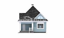 110-001-Л Проект двухэтажного дома мансардой, уютный домик из пеноблока Заводоуковск, House Expert
