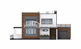 220-003-П Проект двухэтажного дома, гараж, современный загородный дом из блока Заводоуковск, House Expert