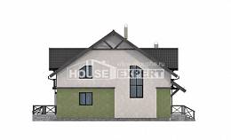 120-003-П Проект двухэтажного дома мансардой, красивый дом из твинблока Тюмень, House Expert